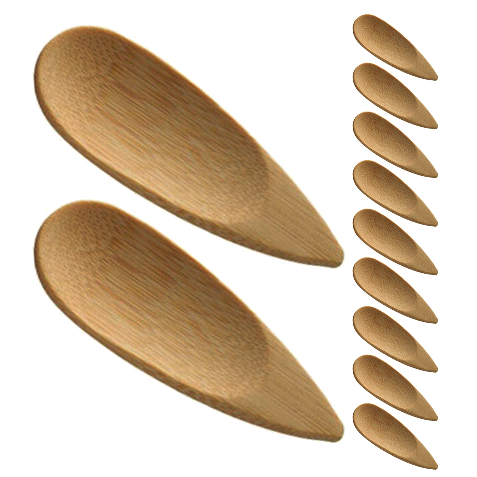 Face Mask Skincare - 20Pcs Bamboo Facial Cream Scoops Mini