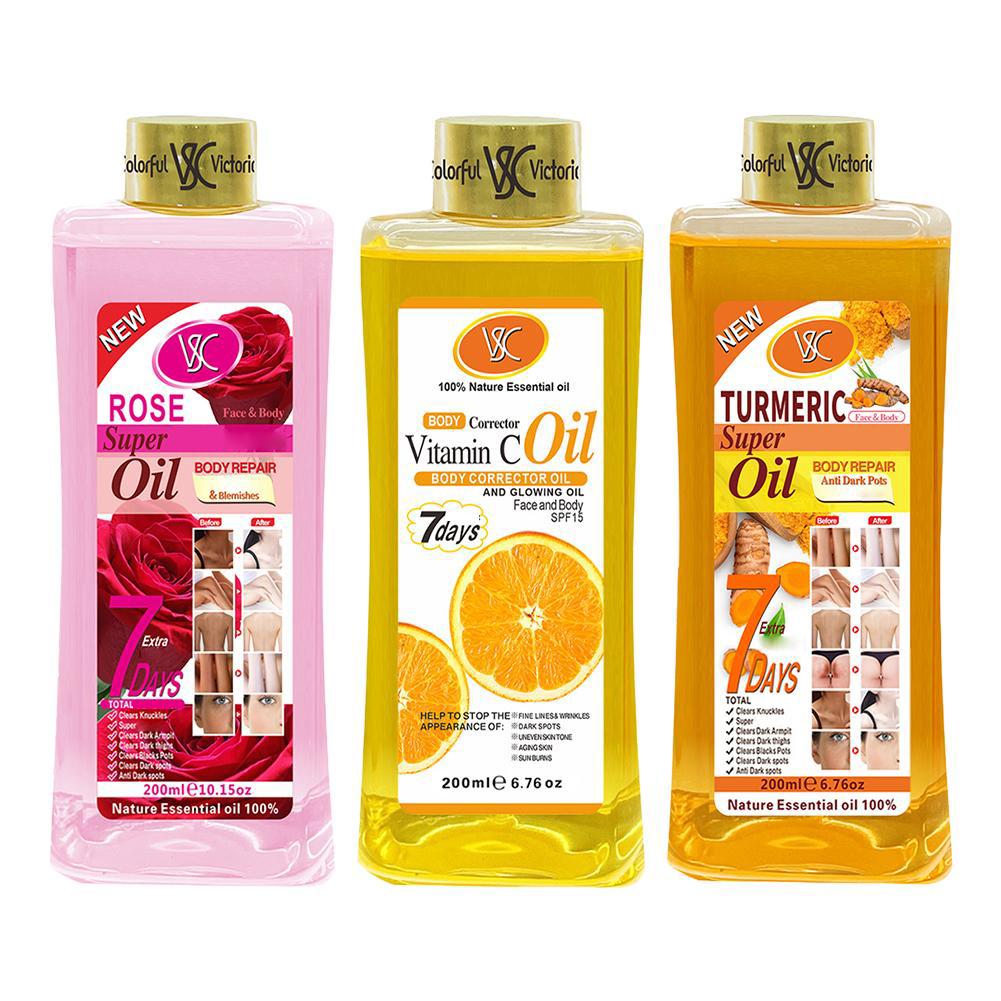Vitamin C Serum - Body massage oil Turmeric Essential Oil/Rose/Vitamin