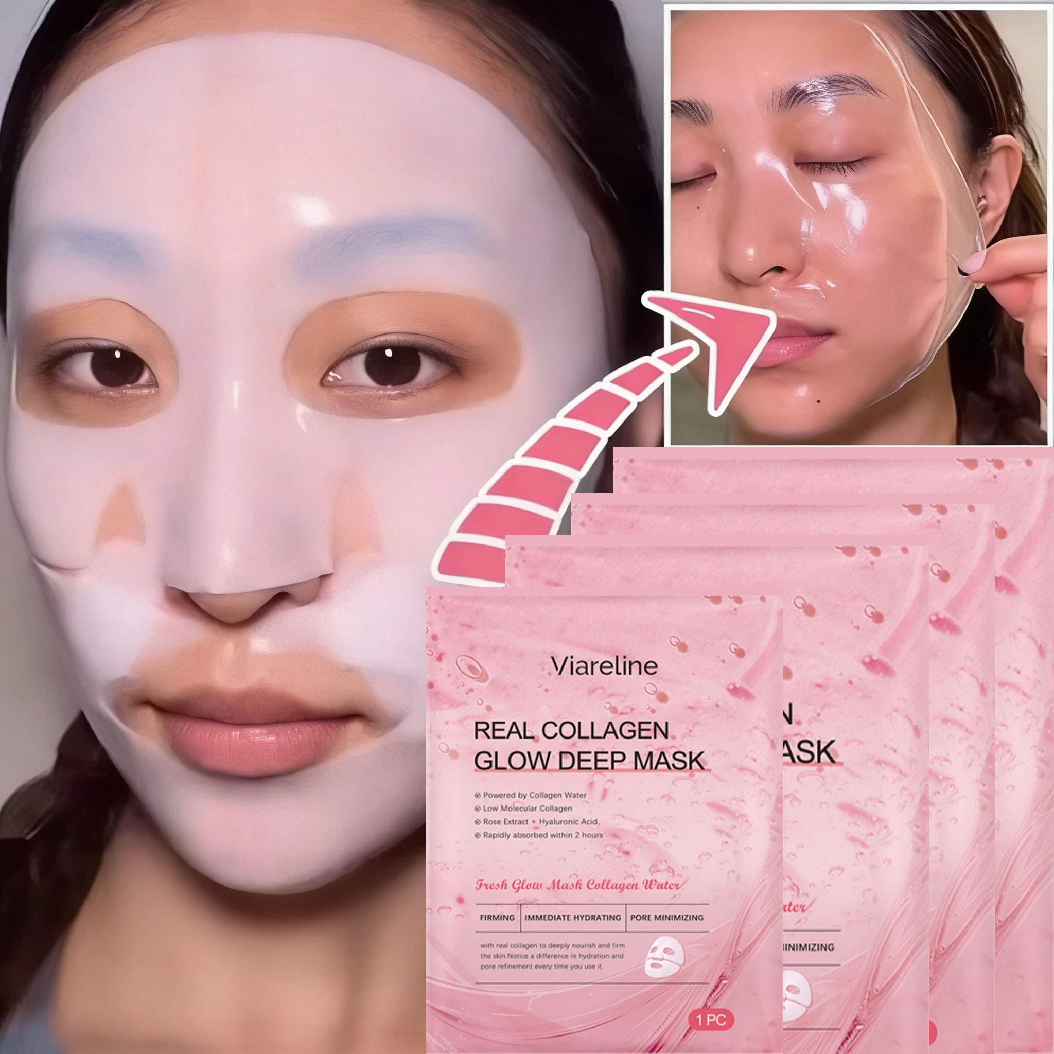 Face Mask Skincare - Overnight Collagen Mask Salmon DNA PDRN