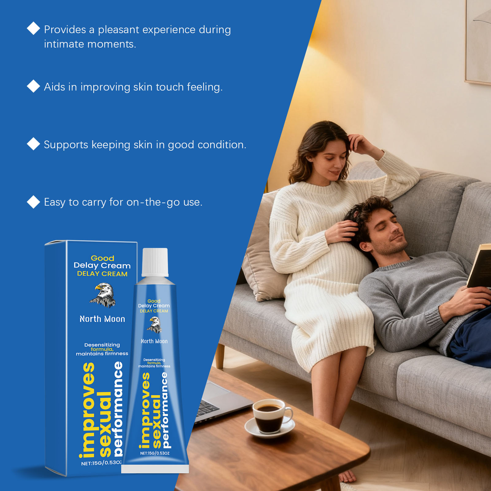 North Moon Male Delay Cream En - đánh giá và giá Body Lotion