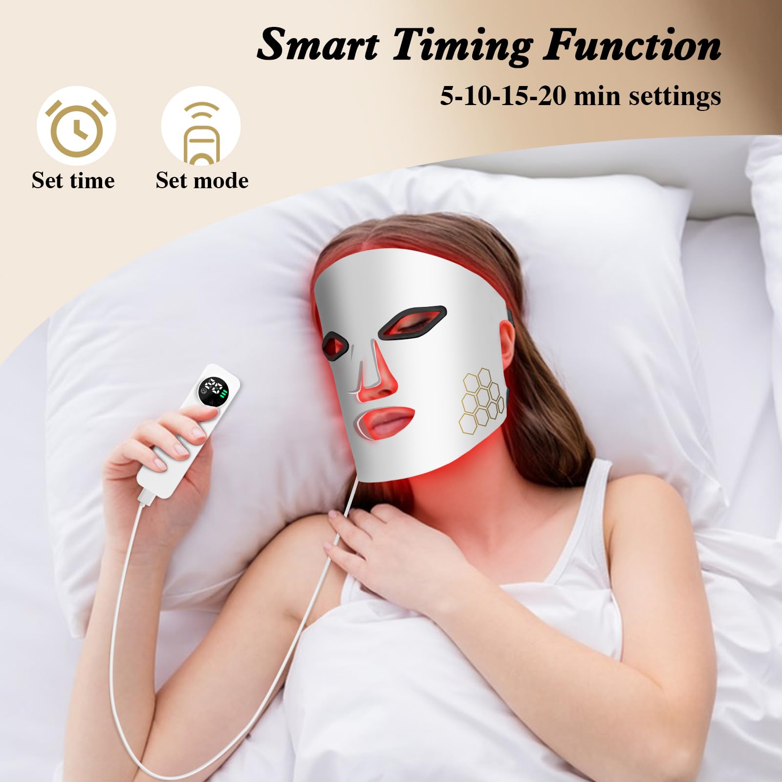 Hello Face LED Face Mask Light - đánh giá và giá Skincare Glowing