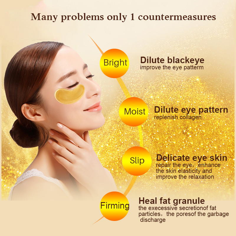 10/20pcs Golden Crystal Collag - đánh giá và giá Face Mask Skincare