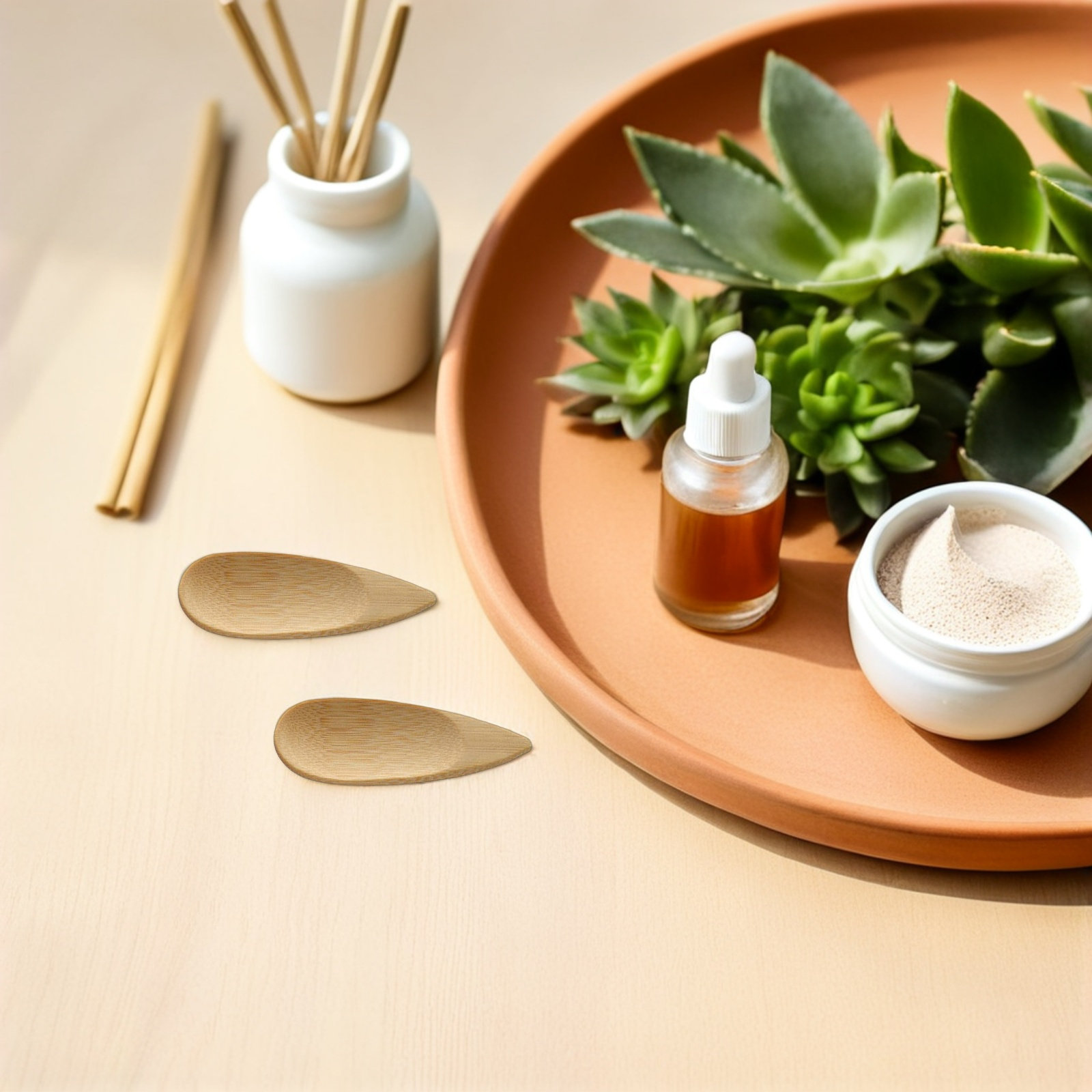 20Pcs Bamboo Facial Cream Scoo - đánh giá và giá Face Mask Skincare