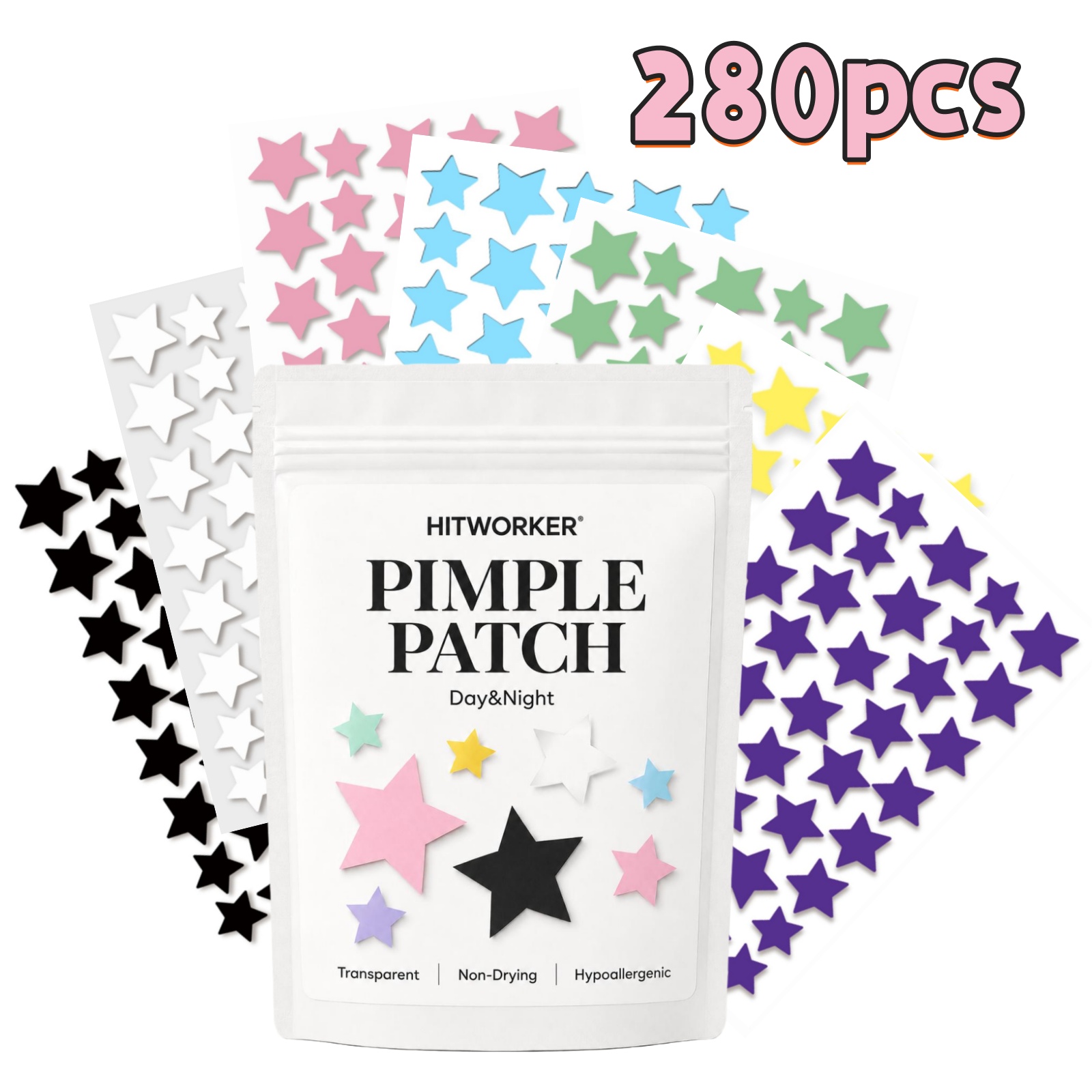 280Pcs Rainbow Colorful Star A - đánh giá và giá Face Oil