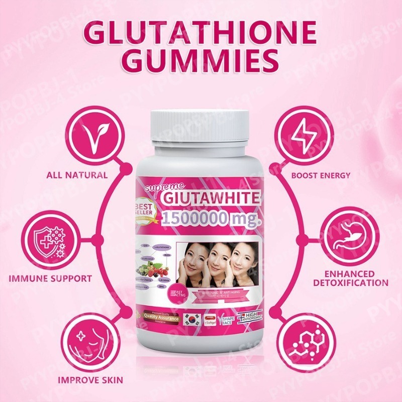 Glutathione Gummies with Vitam - đánh giá và giá Vitamin C Serum