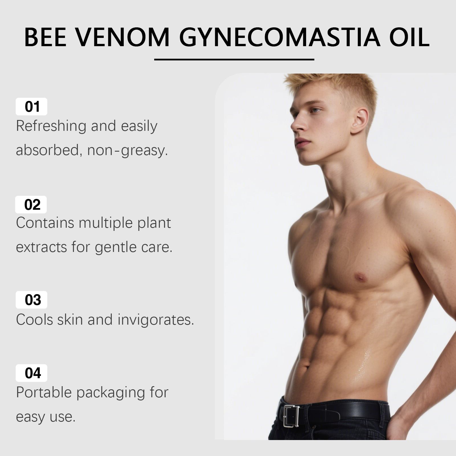 Bee Venom Gynecomastia Oil For - đánh giá và giá Skincare China