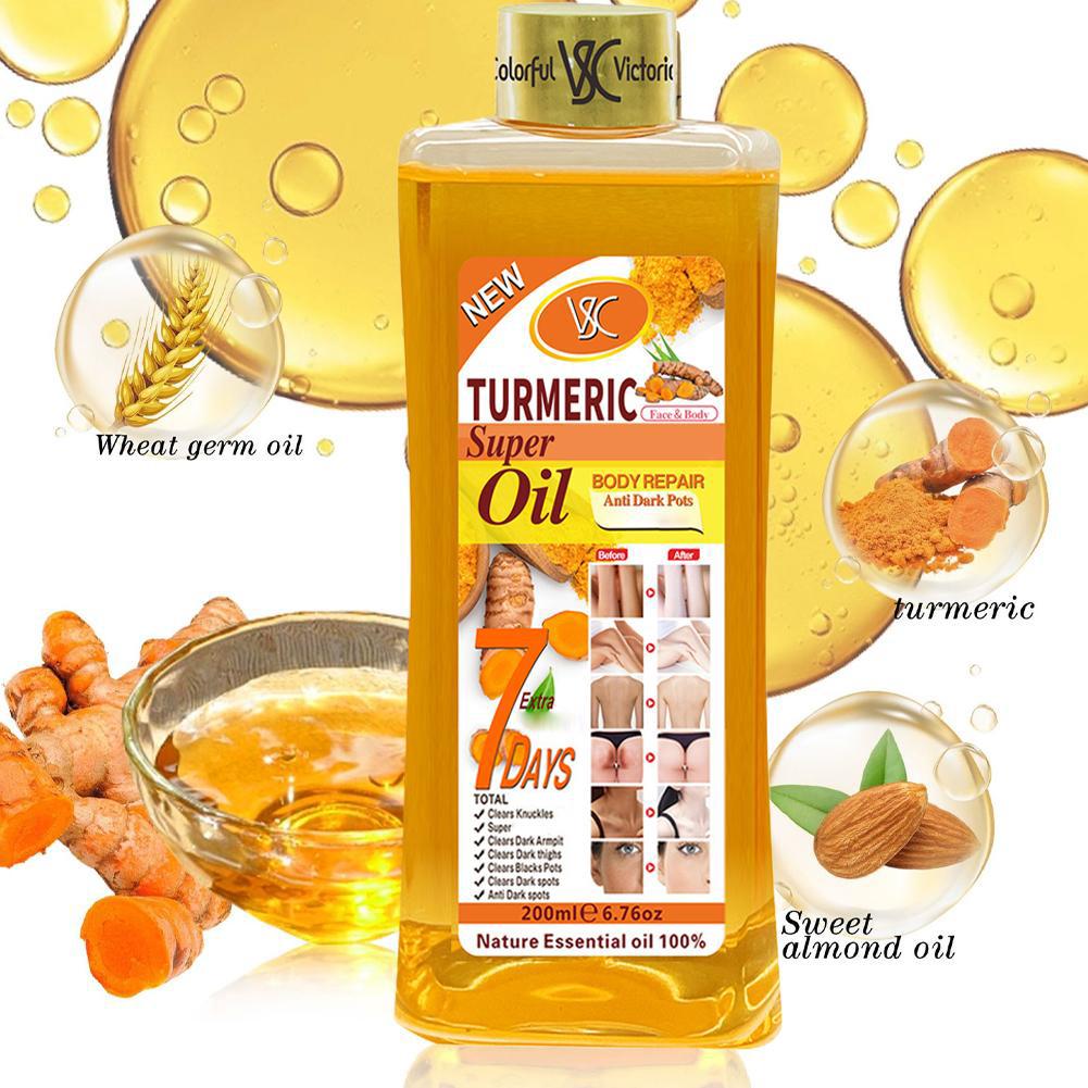Body massage oil Turmeric Esse - đánh giá và giá Vitamin C Serum
