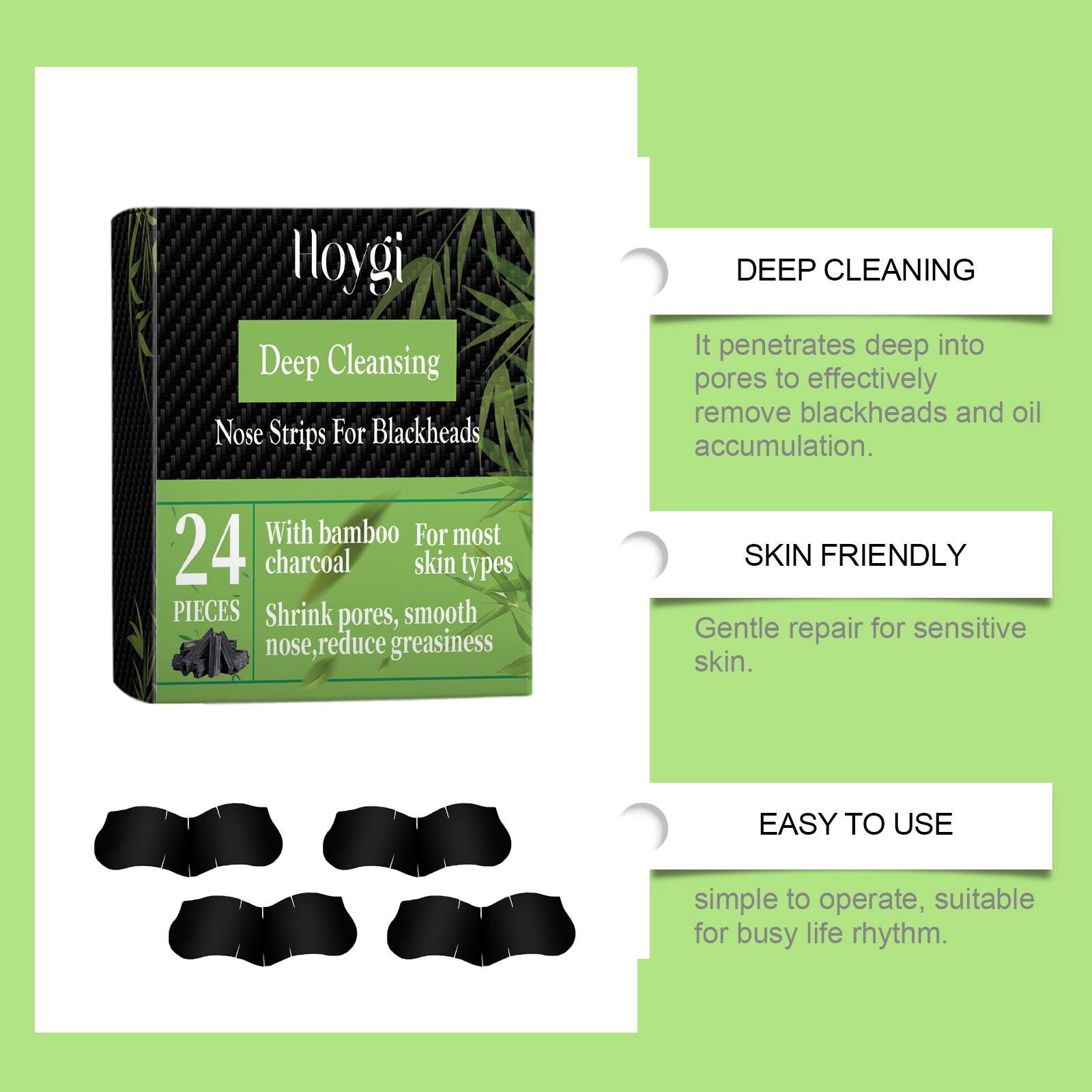 Bamboo Charcoal Nose Strips fo - đánh giá và giá Skincare China