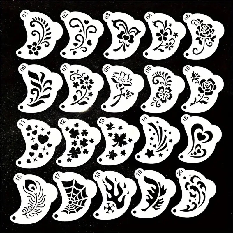 20 Reusable Face Painting Temp - đánh giá và giá Cleanser Face