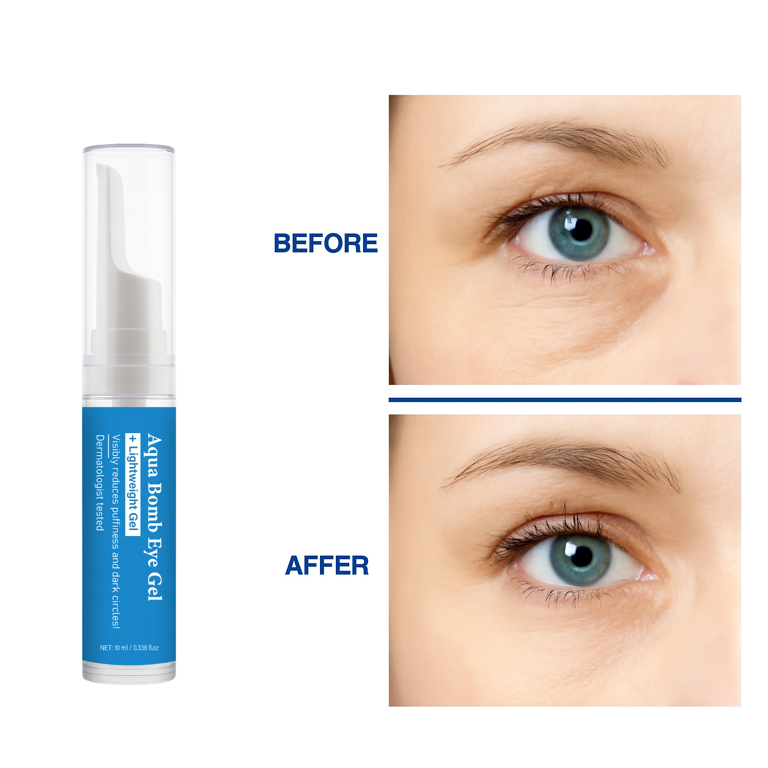 Aqua Cooling Eye Gel Caffeine  - đánh giá và giá Vitamin C Serum