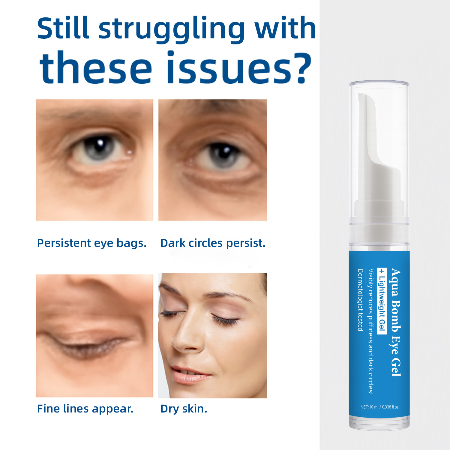 Aqua Cooling Eye Gel Caffeine  - đánh giá và giá Vitamin C Serum