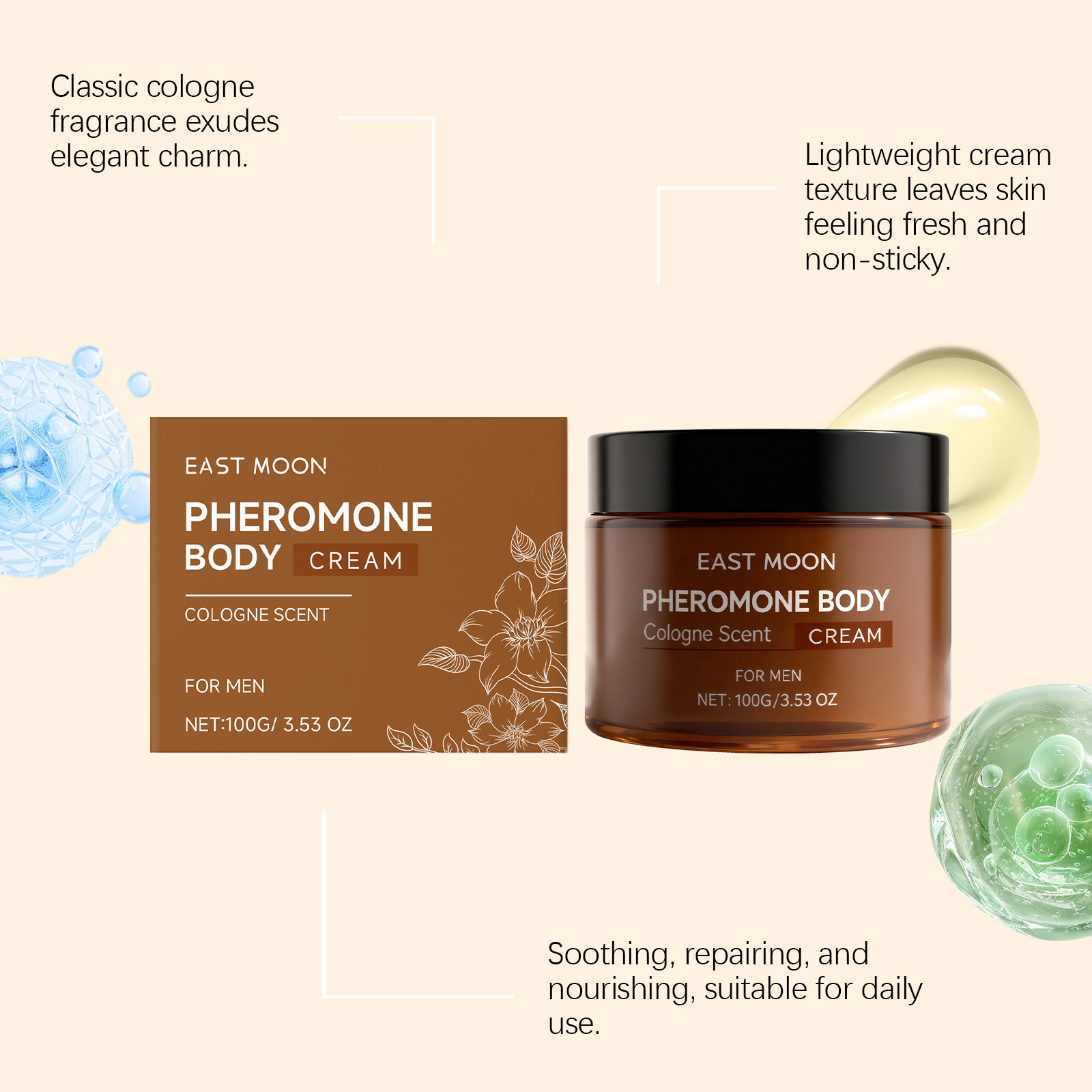 East Moon Men Fragrance Moistu - đánh giá và giá Body Lotion